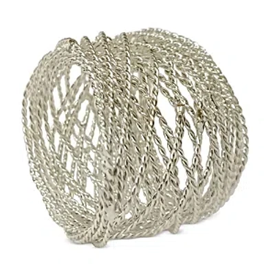 Aman Imports Twisted Wire Napkin Ring - Exclusive In Nickle
