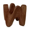 Aman Imports Wooden Chevron Napkin Ring - Exclusive In Brown