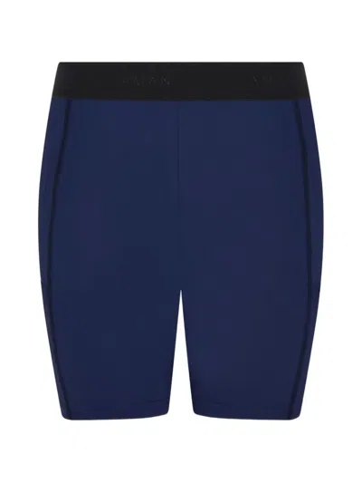 Aman Logo-waistband Performance Shorts In Black