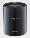 Aman Nourishing Candle, 250 G In Black