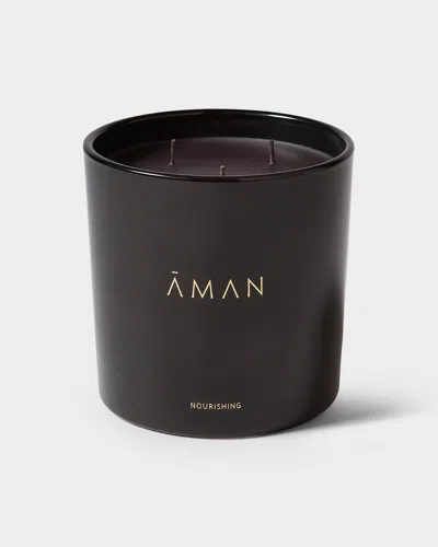 Aman Nourishing Spa Candle, 700 G In Brown