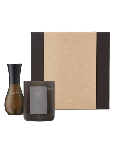 Aman Vayu Fine Fragrance & Candle Duo Gift Set In Multi