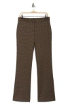 Amanda & Chelsea Ari Plaid Pants In Brown