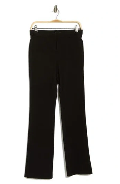 Amanda & Chelsea Atelier Luxe Ari Twill Wide Leg Pants In Black