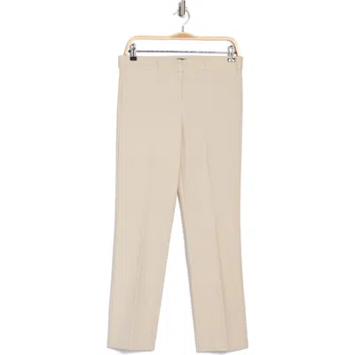 Amanda & Chelsea Chelsea Slim Straight Ankle Pants In White Camel