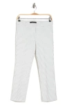 Amanda & Chelsea Chelsea Stripe Straight Leg Pants In Grey/ White