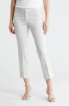 Amanda & Chelsea Chelsea Stripe Straight Leg Pants In White