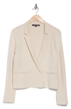 Amanda & Chelsea Double Breasted Sweater Jacket In Taupe