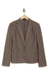 Amanda & Chelsea Herringbone Sport Coat In Brown