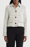 Amanda & Chelsea Lady Like Bouclé Jacket In Neutral
