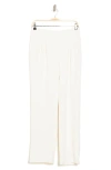 Amanda & Chelsea Soft Pleat Texture Trousers In Ivory