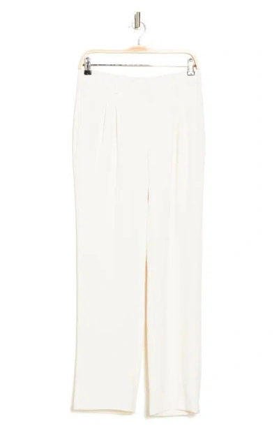 Amanda & Chelsea Soft Pleat Texture Trousers In Ivory