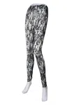 Amanda Blu Women's Snake Print Leggings In Black In Black