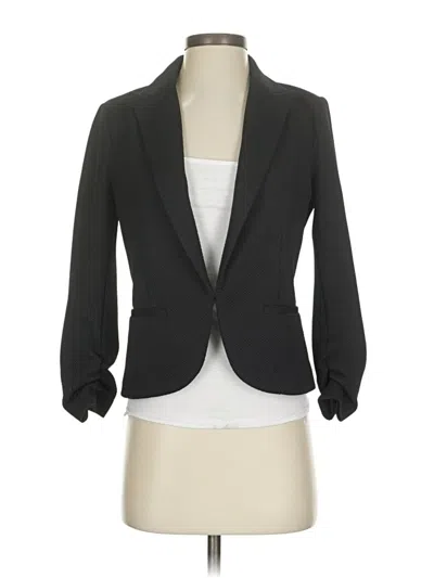 Pre-owned Amanda + Chelsea Blazer Jacket In Black