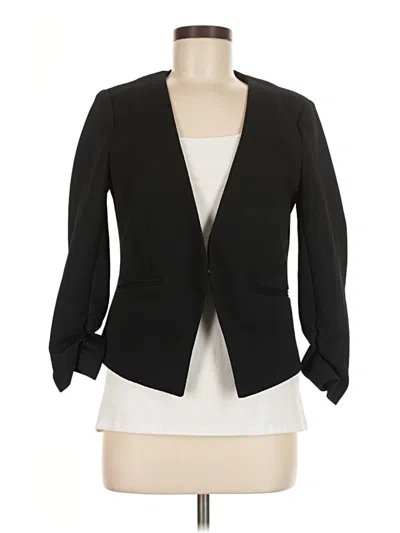 Pre-owned Amanda + Chelsea Blazer Jacket In Black