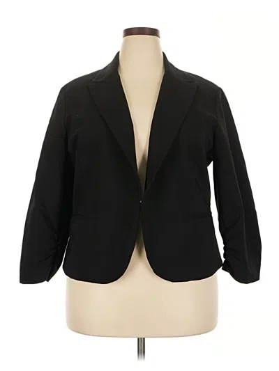 Pre-owned Amanda + Chelsea Blazer Jacket In Black
