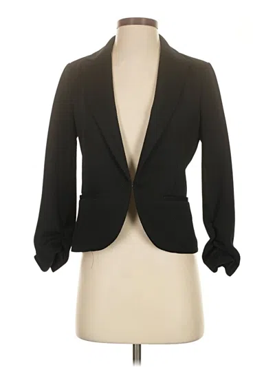 Pre-owned Amanda + Chelsea Blazer Jacket In Black