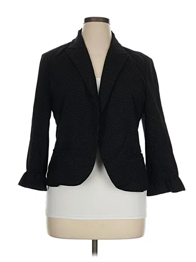 Pre-owned Amanda + Chelsea Blazer Jacket In Black