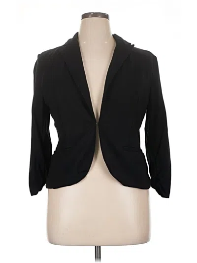 Pre-owned Amanda + Chelsea Blazer Jacket In Black