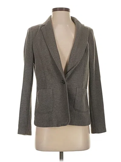 Pre-owned Amanda + Chelsea Blazer Jacket In Gray