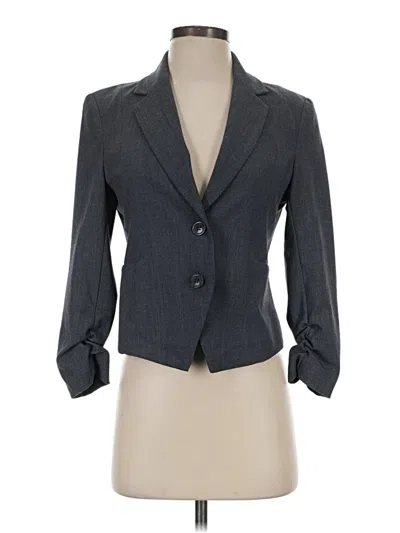 Pre-owned Amanda + Chelsea Blazer Jacket In Gray