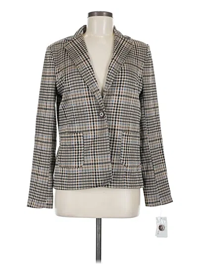 Pre-owned Amanda + Chelsea Blazer Jacket In Gray