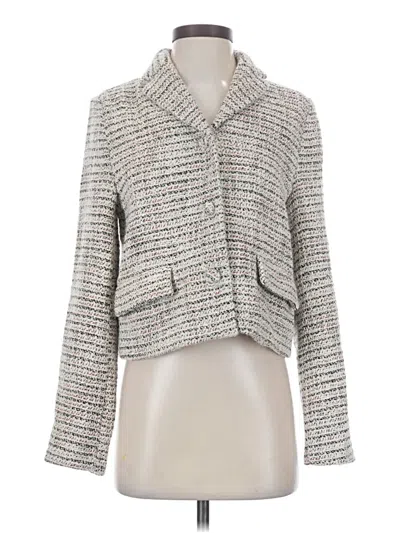 Pre-owned Amanda + Chelsea Blazer Jacket In Gray