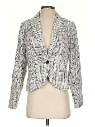 Pre-owned Amanda + Chelsea Blazer Jacket In Gray