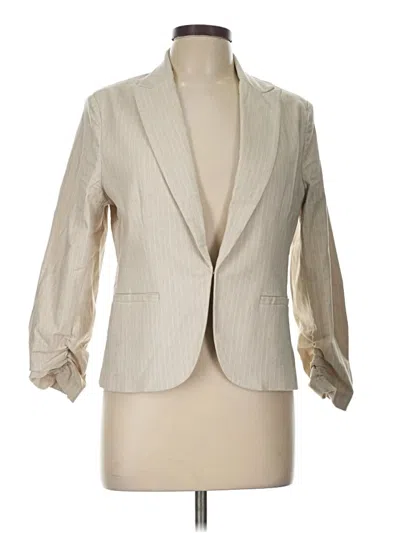 Pre-owned Amanda + Chelsea Blazer Jacket In Ivory