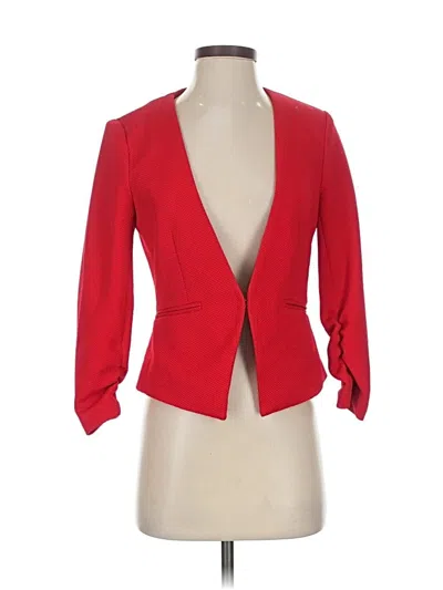 Pre-owned Amanda + Chelsea Blazer Jacket In Red
