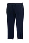 AMANDA + CHELSEA WOMEN'S SLIM FIT STRETCH TEXTURED trousers IN BLUE