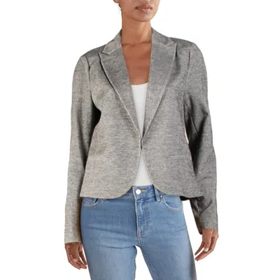 Amanda + Chelsea Womens Knit Striped Blazer In Multi