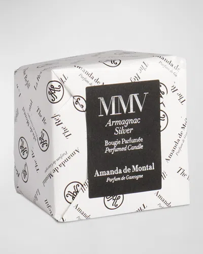 Amanda De Montal Armagnac Silver Scented Candle Refill, 190g In White