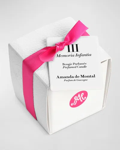 Amanda De Montal Memoria Infantia Scented Candle, 80g In White