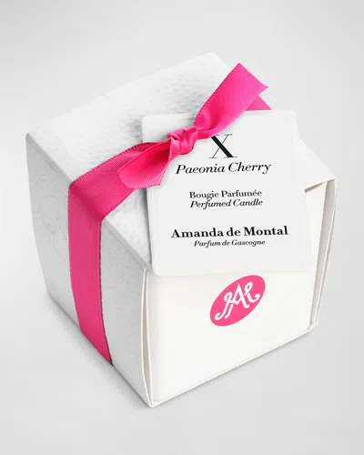 Amanda De Montal Paeonia Cherry Scented Candle, 80g In Pink