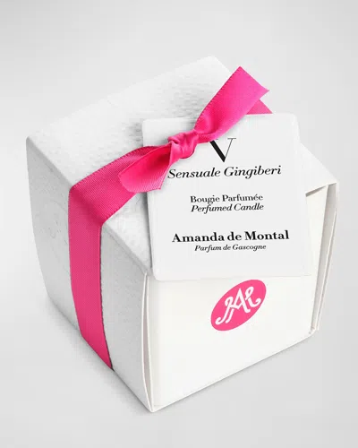 Amanda De Montal Sensuale Gingiberi Scented Candle, 80g In White