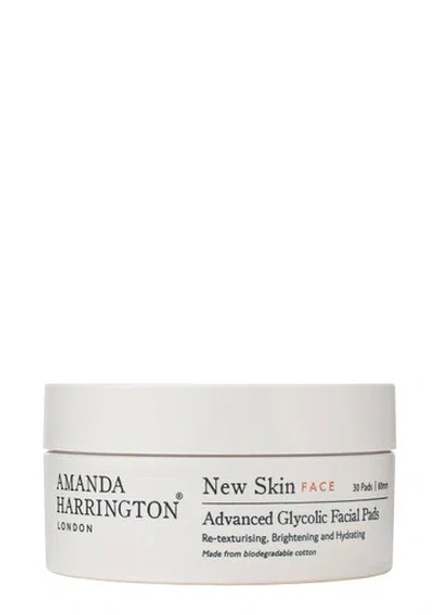 Amanda Harrington London New Skin Face Advanced Glycolic Facial Pads In White