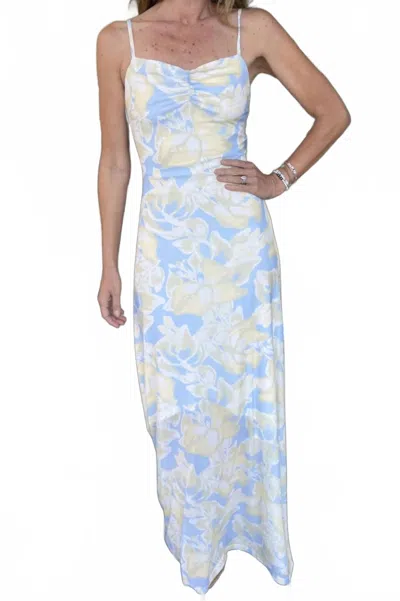 Amanda Maria Mesh Tank Dress In Celeste In Blue