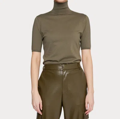 Amanda Maria Viva Modal Top In Olive In Brown