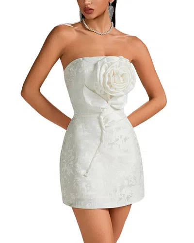 Amanda Royal Bodycon Mini Dress In White