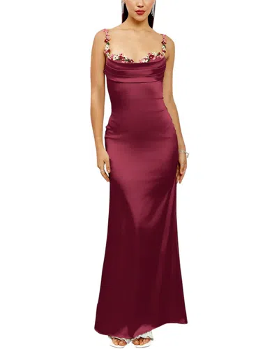 Amanda Royal Maxi Dress In Brown