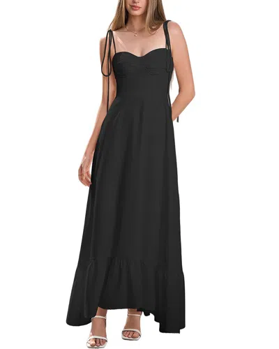 Amanda Royal Maxi Dress In Black