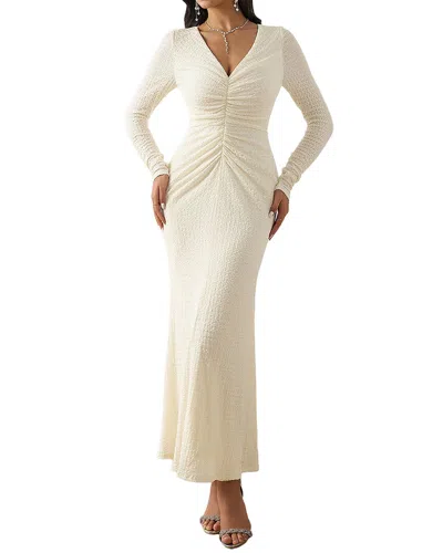 Amanda Royal Maxi Dress In Animal Print