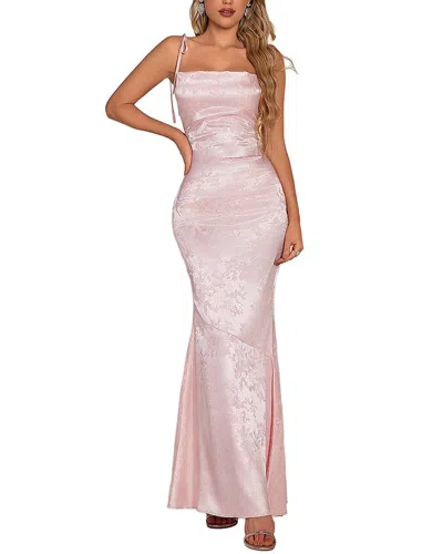 Amanda Royal Maxi Dress In Animal Print