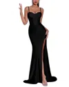 Amanda Royal Maxi Dress In Black
