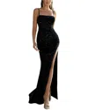 Amanda Royal Maxi Dress In Black