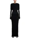 Amanda Royal Maxi Dress In Black