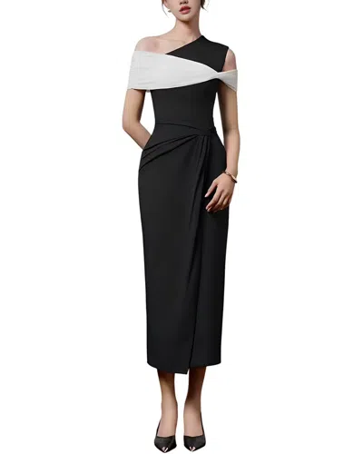 Amanda Royal Maxi Dress In Black