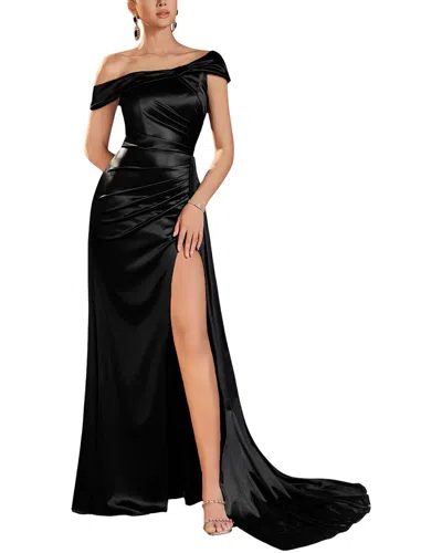 Amanda Royal Maxi Dress In Black