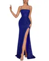 Amanda Royal Maxi Dress In Blue